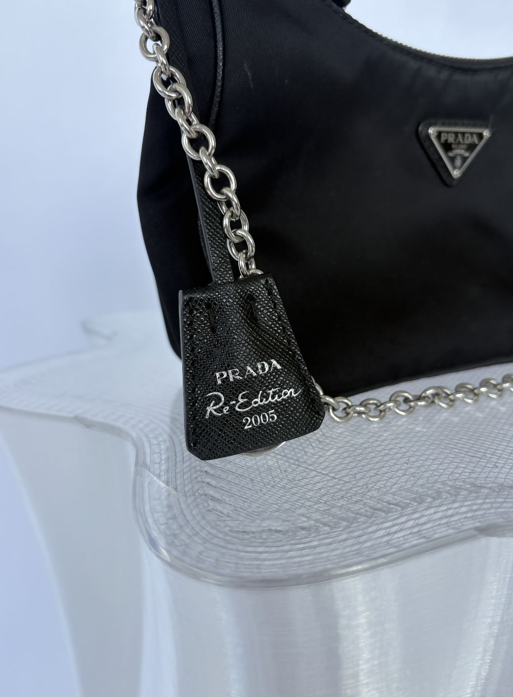 Prada Re-Editon 2005 Black Nylon Crossbody Bag - FULL SET
