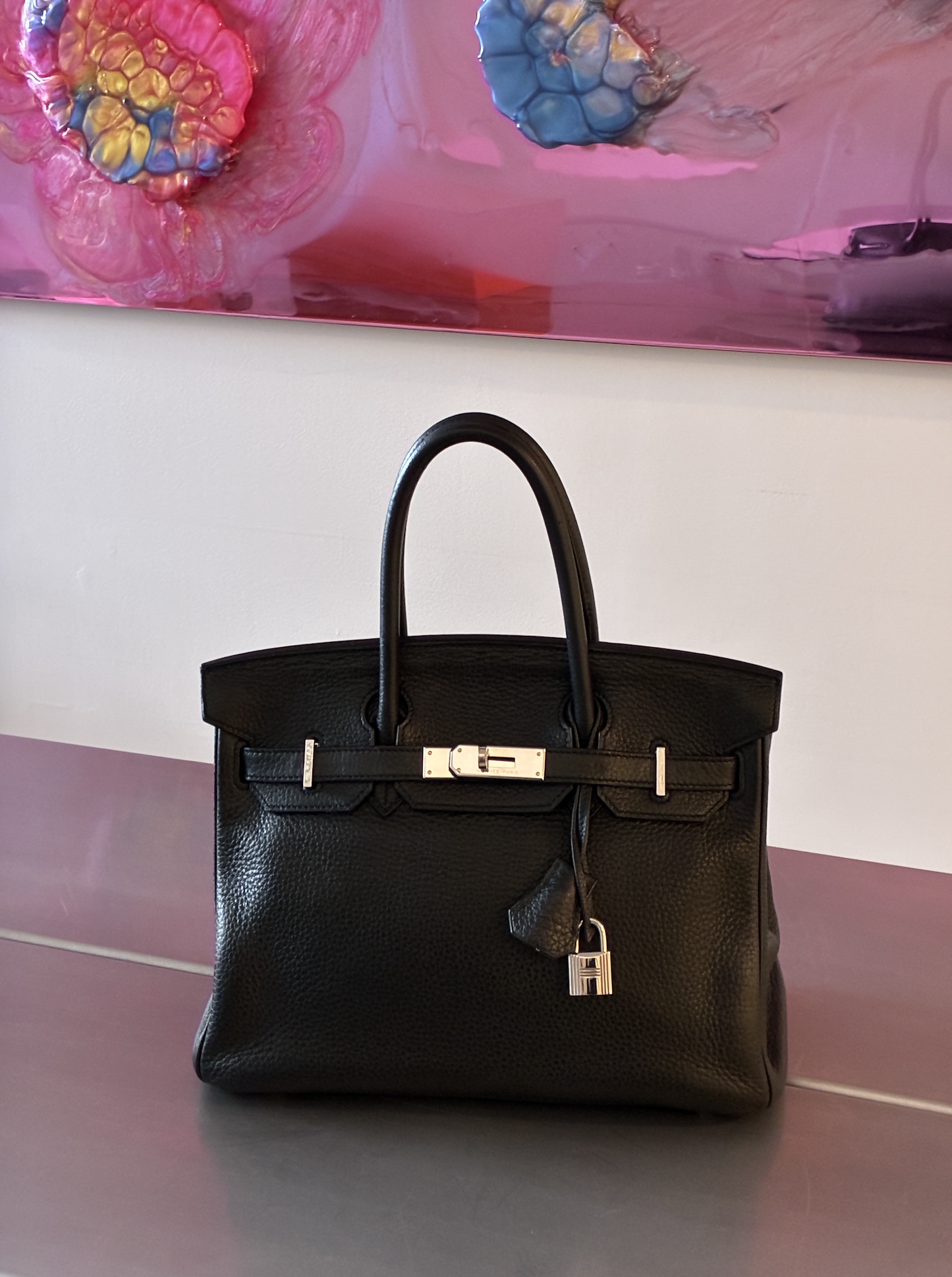 Hermès Birkin 30 – Noir Togo Leather with Palladium Hardware