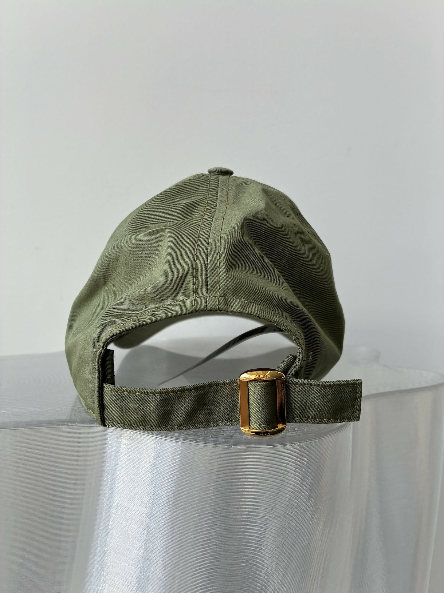Celine Embroidered Baseball Cap – Green