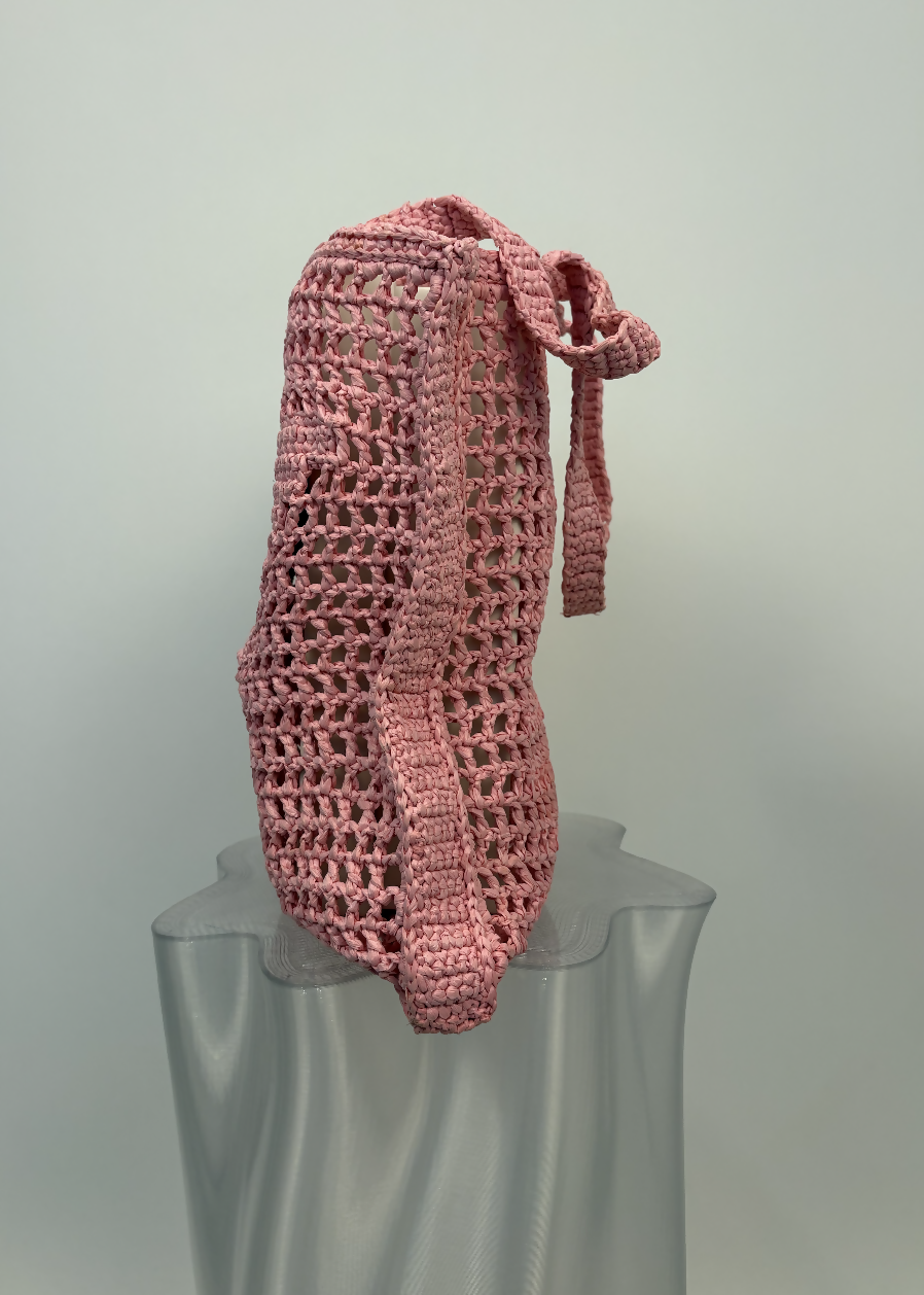 Prada Pink Woven Tote