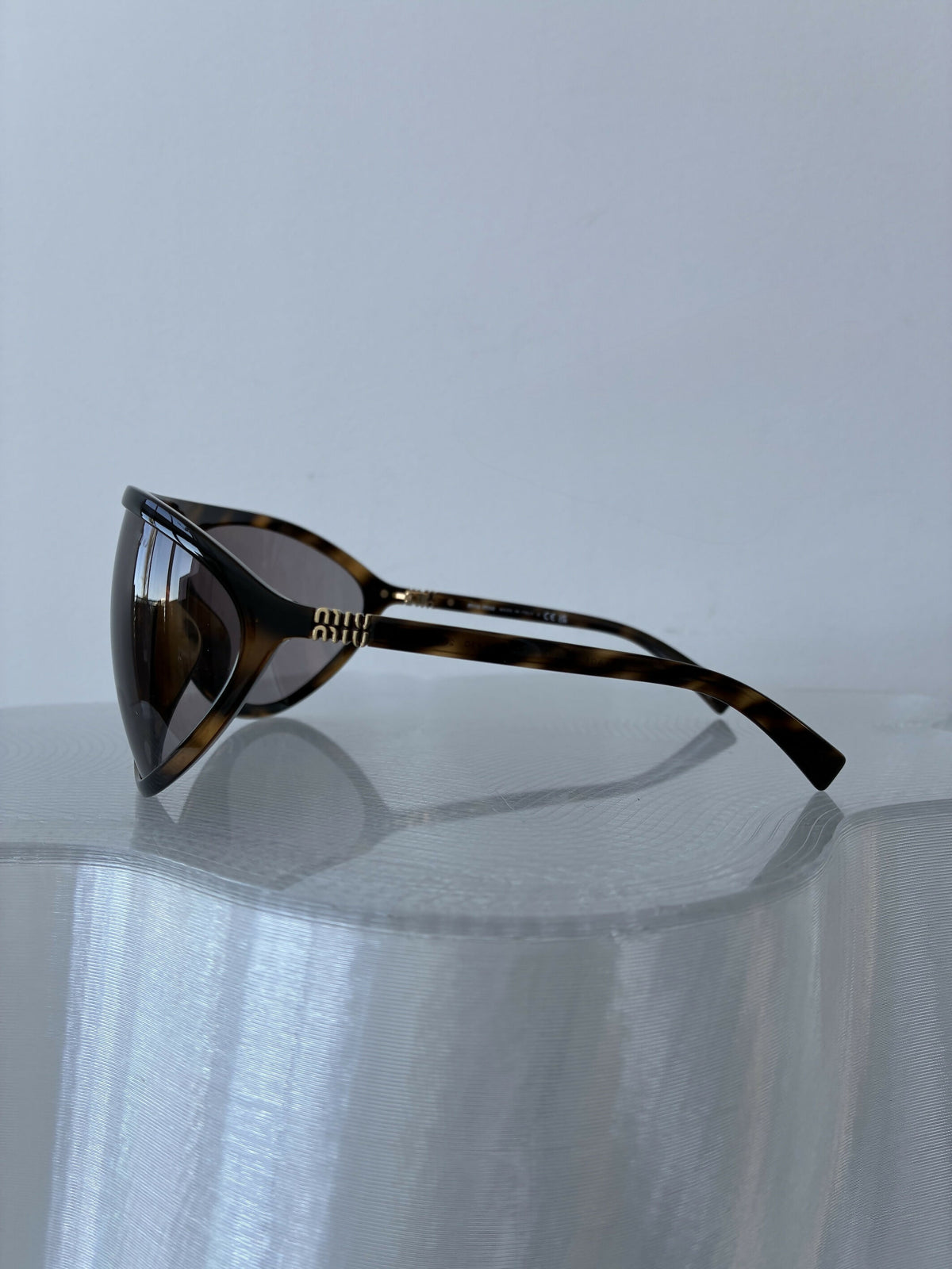 Miu Miu Runway Sunglasses in Havana Brown Tortoiseshell