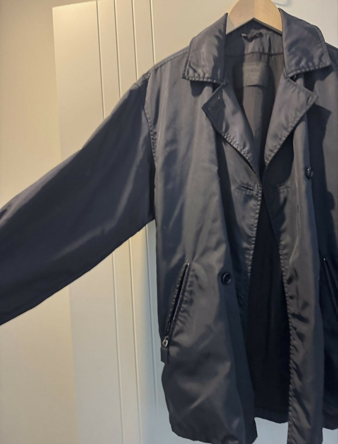 Prada double breasted trench