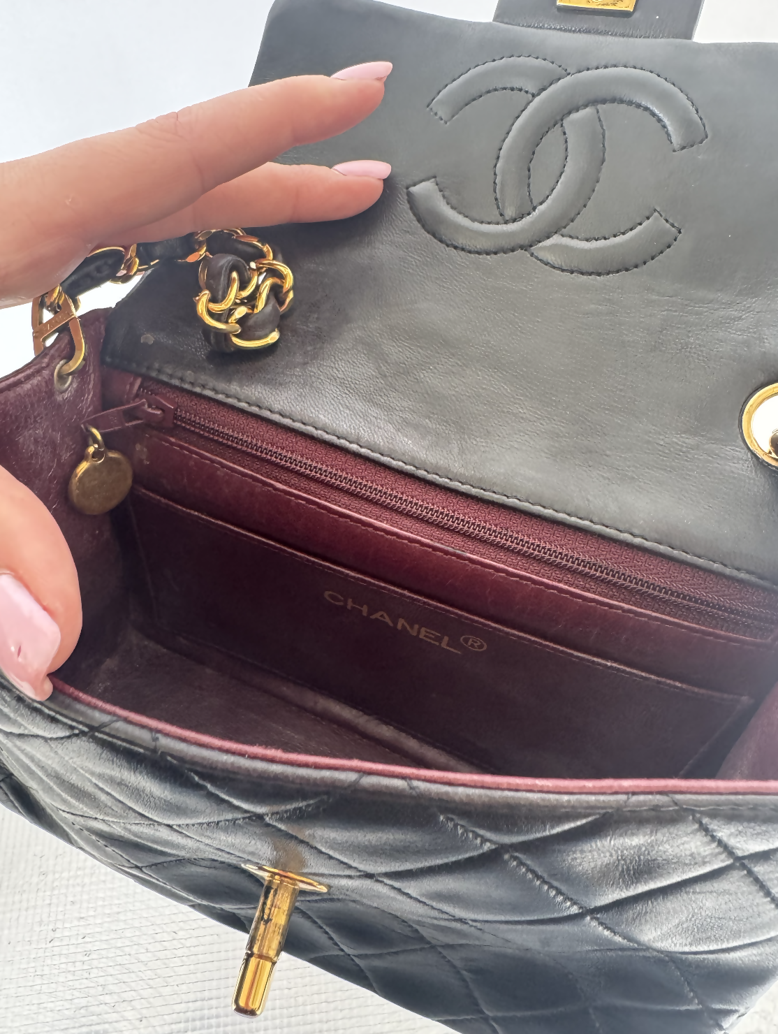 Chanel Small Square Flap Shoulder Bag - FULL SET