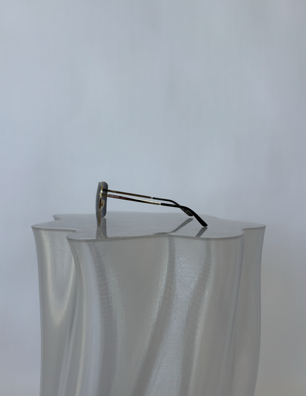 Gucci GG0802S Gold Rectangle Sunglasses