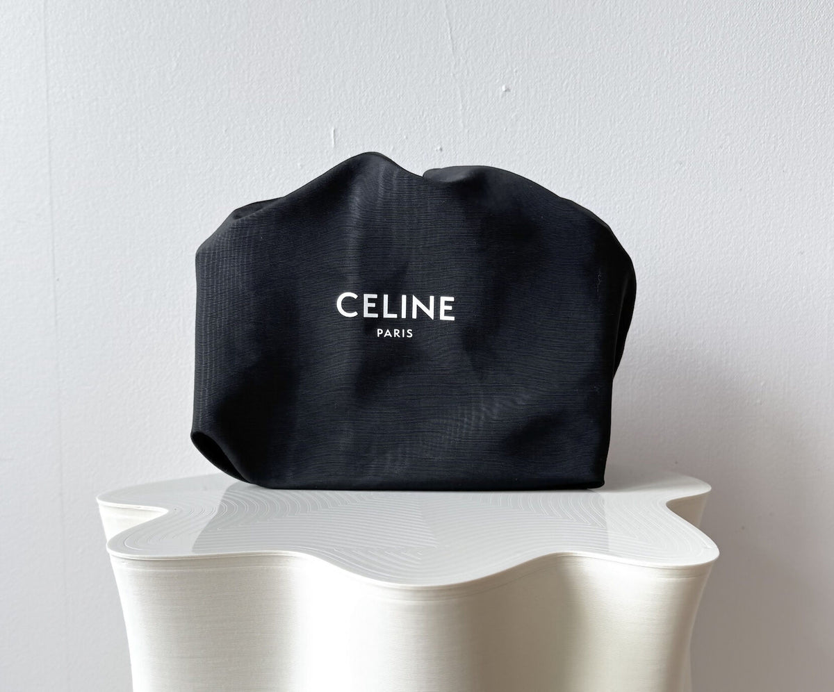 Celine Teen Triomphe Bag Triomphe Calfskin/Canvas Brown