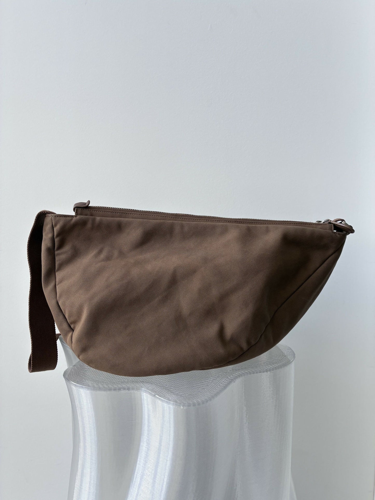 The Row Slouchy Banana Bag in Brown Canvas
