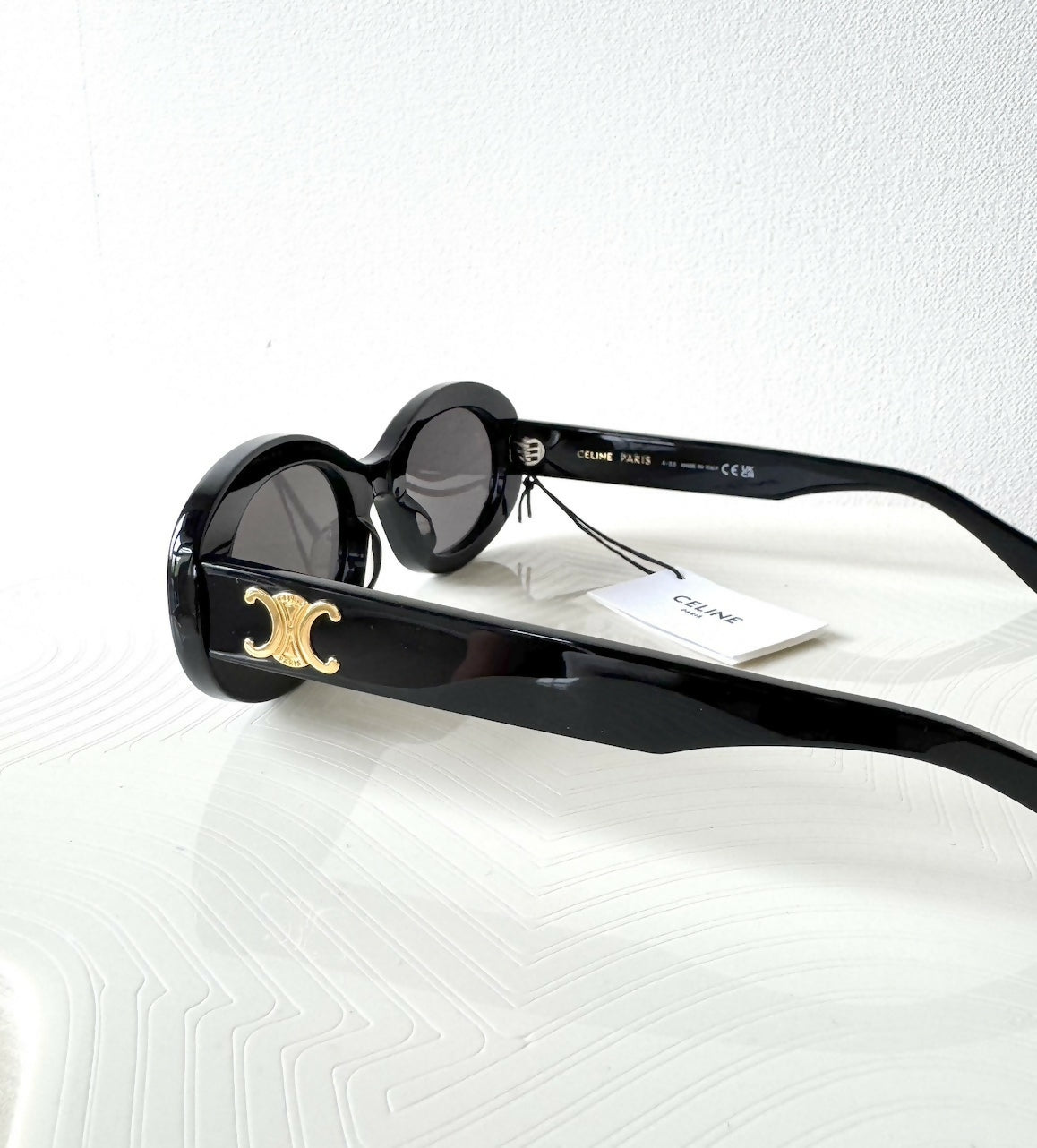 CELINE 01 Triomphe Sunglasses In Acetate Black
