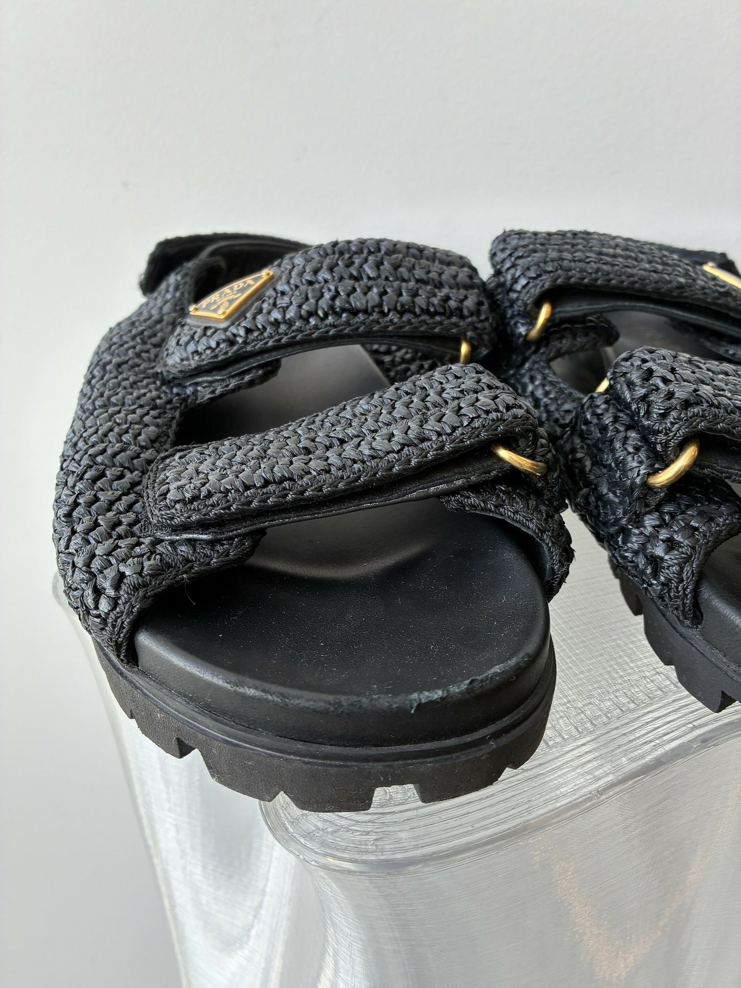 Prada Crochet Sandals