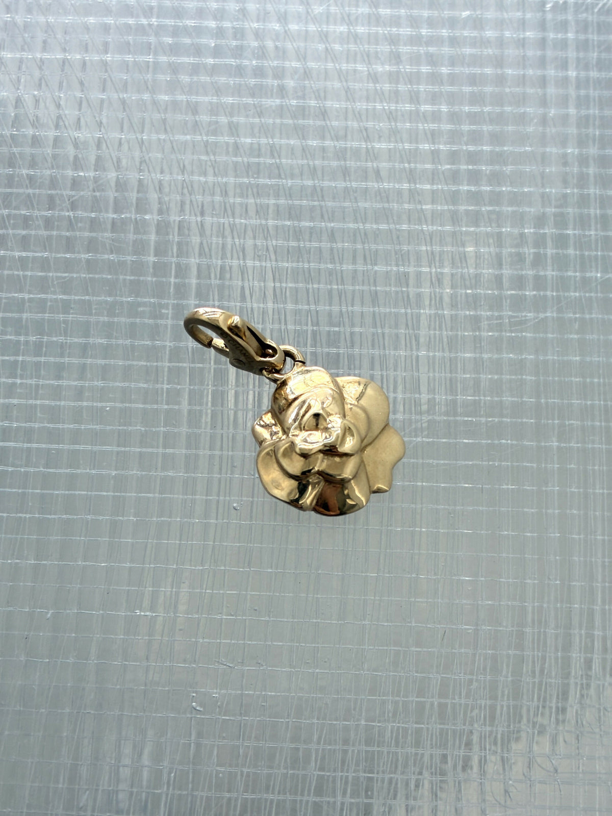 Chanel Camellia Pendant Charm, 18K Yellow Gold
