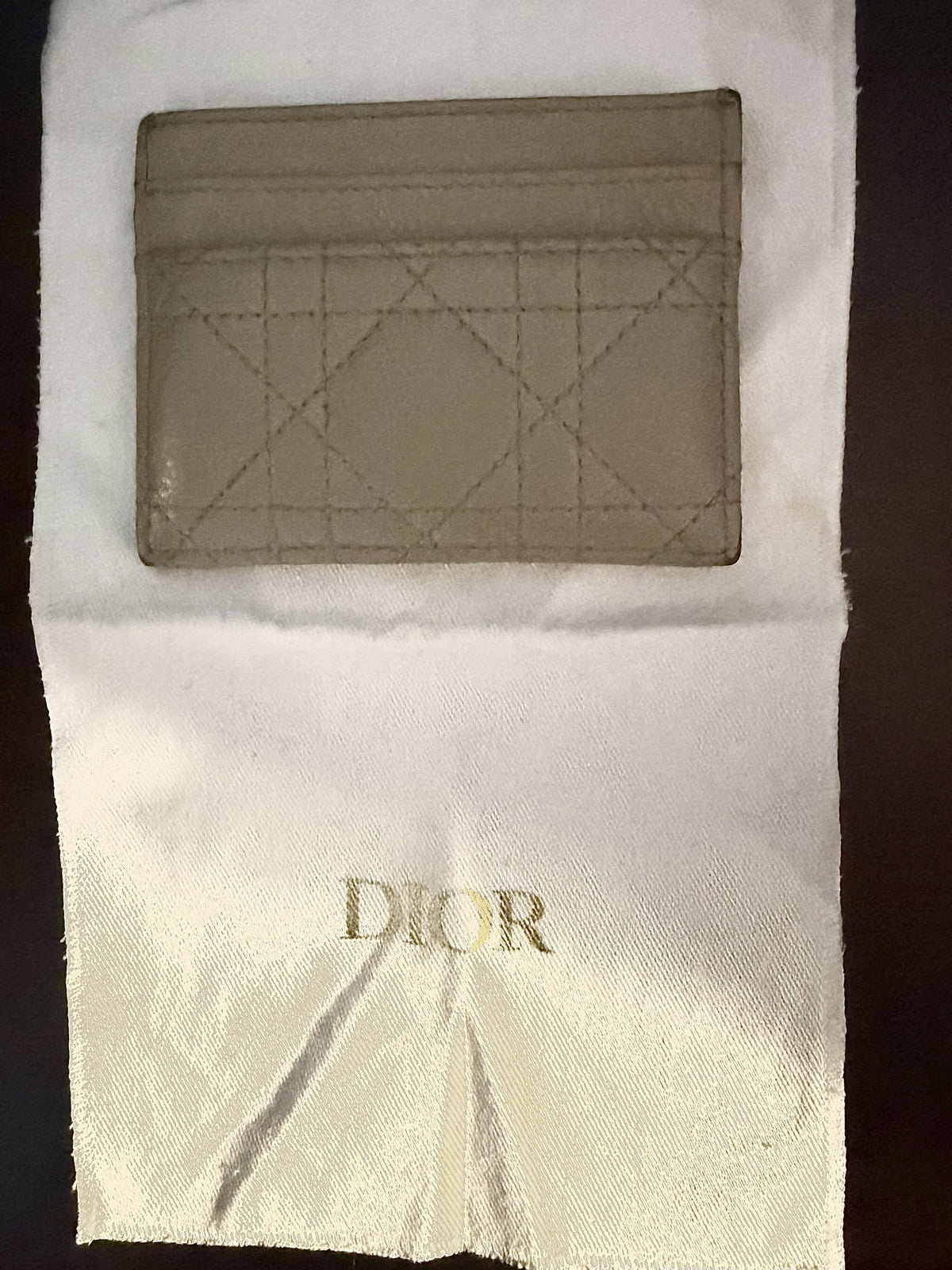 Dior Caro Freesia Card Holder
