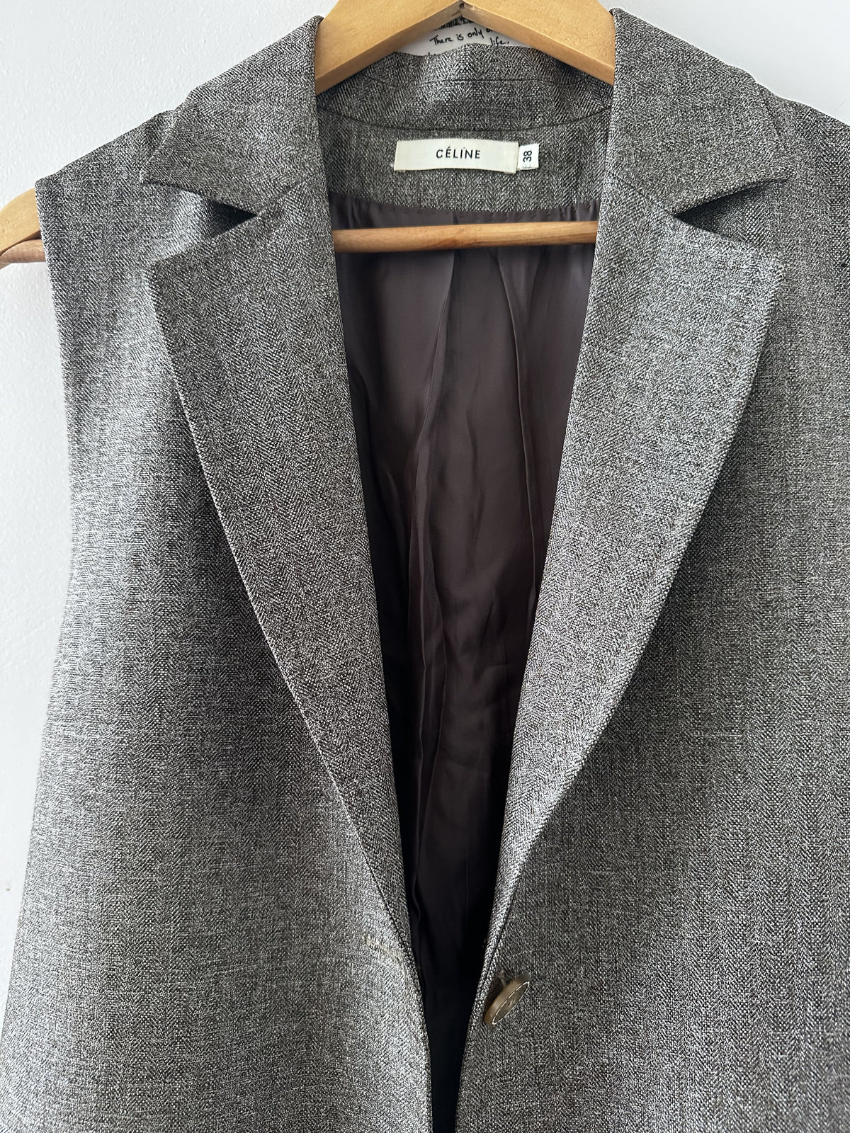 CÉLINE — Tailored Long Gilet Size 38