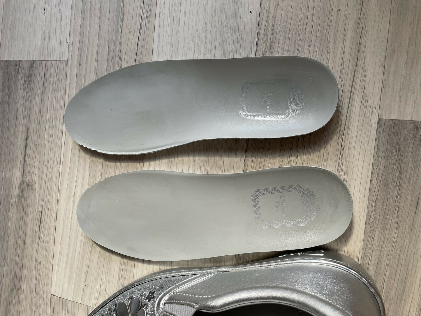 Dior leather slip on sneakers