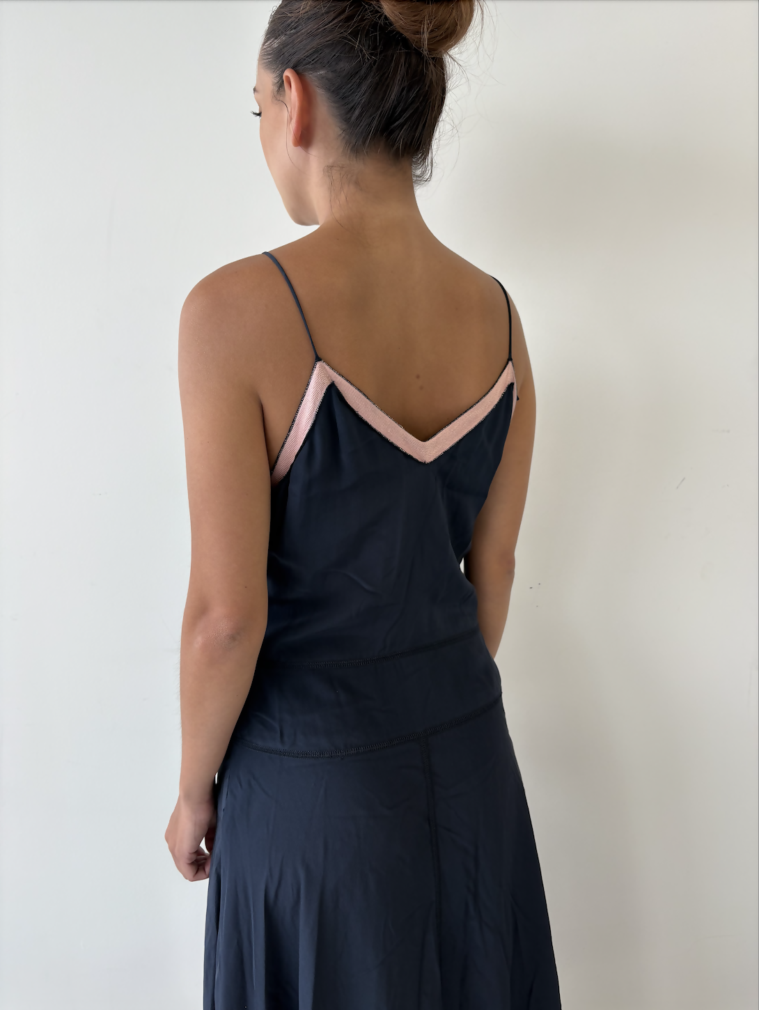 Prada - navy/pink dress