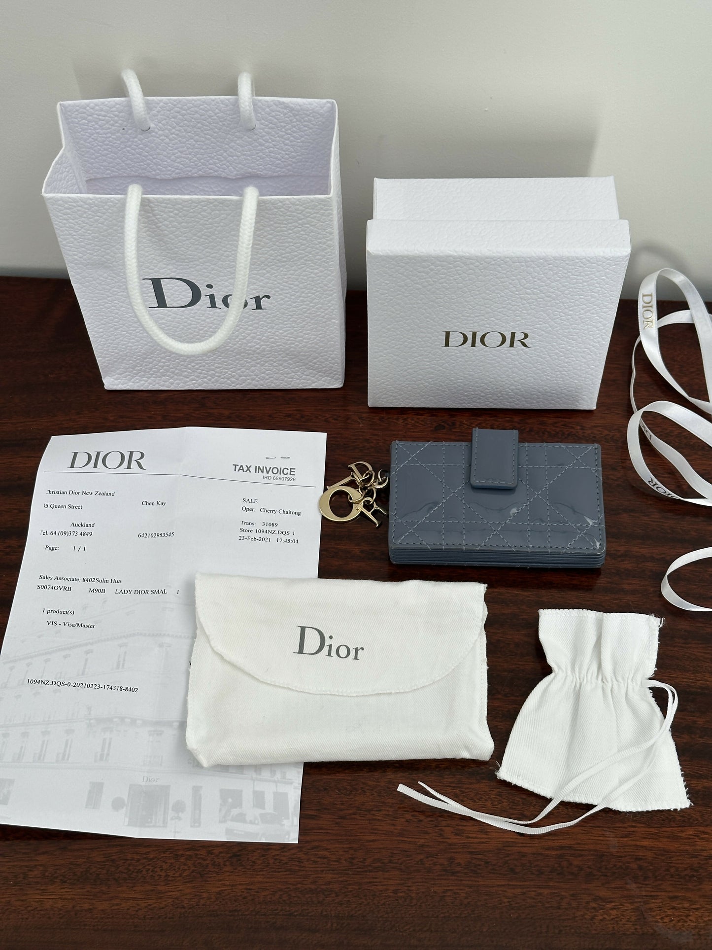 Dior Lady Dior 5-Gusset Card Holder