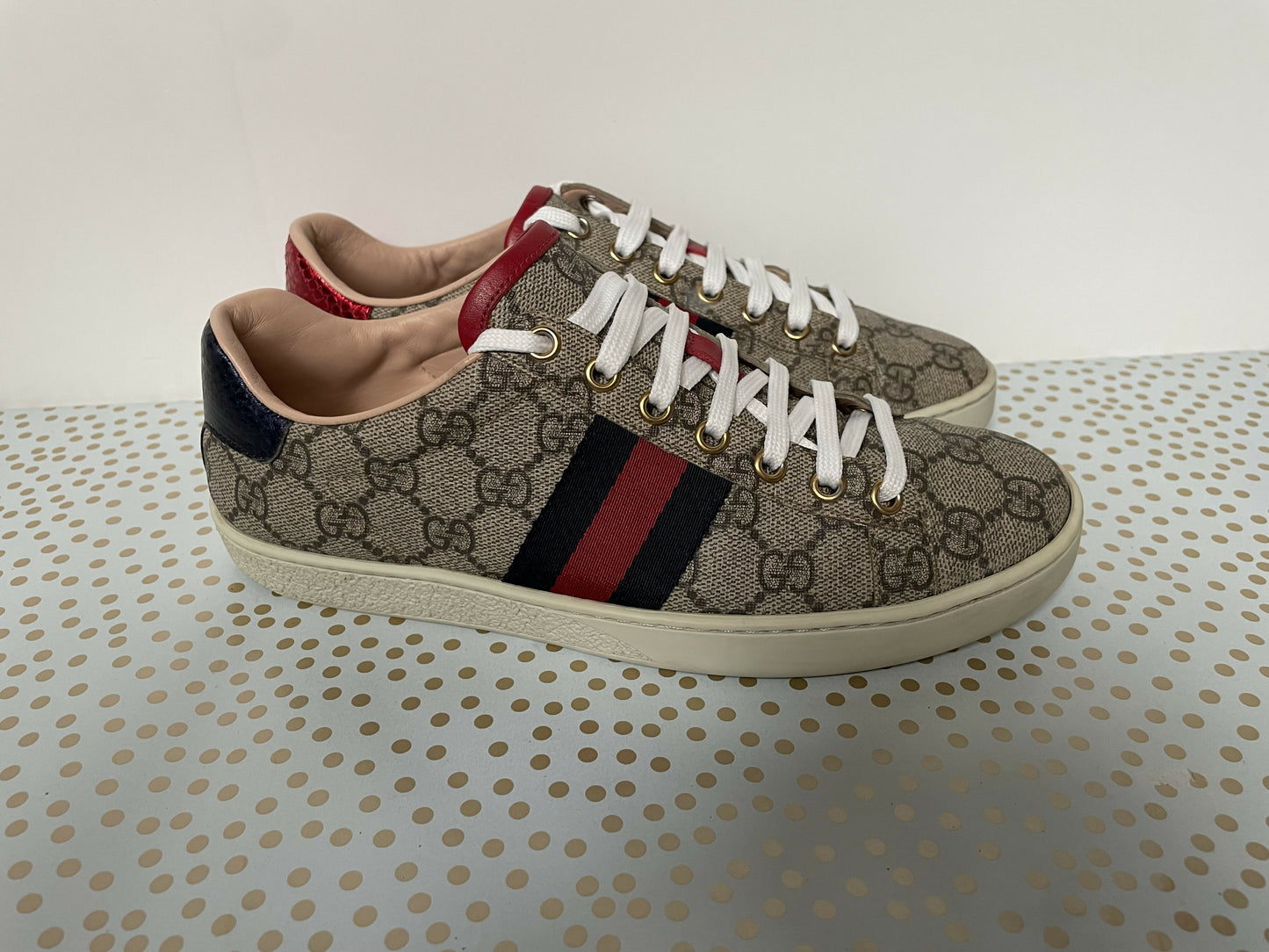 Gucci GG ace supreme canvas sneakers