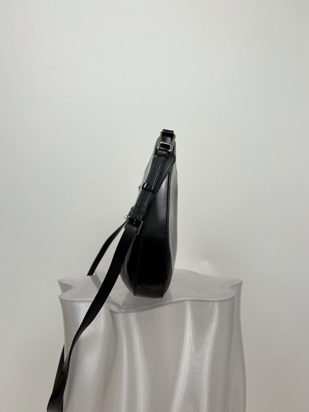 Prada Cleo Bag in Black Leather - FULL SET