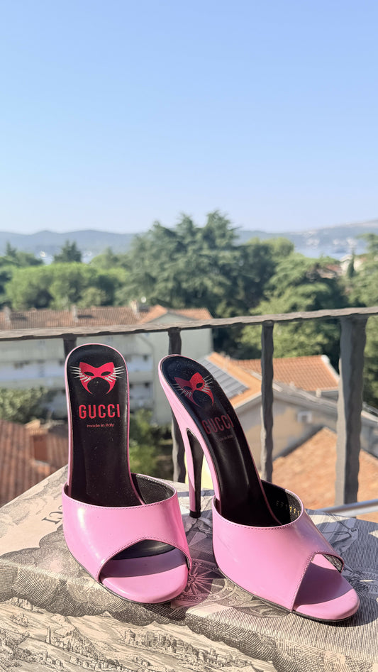 Gucci Scarlet high-heel mules