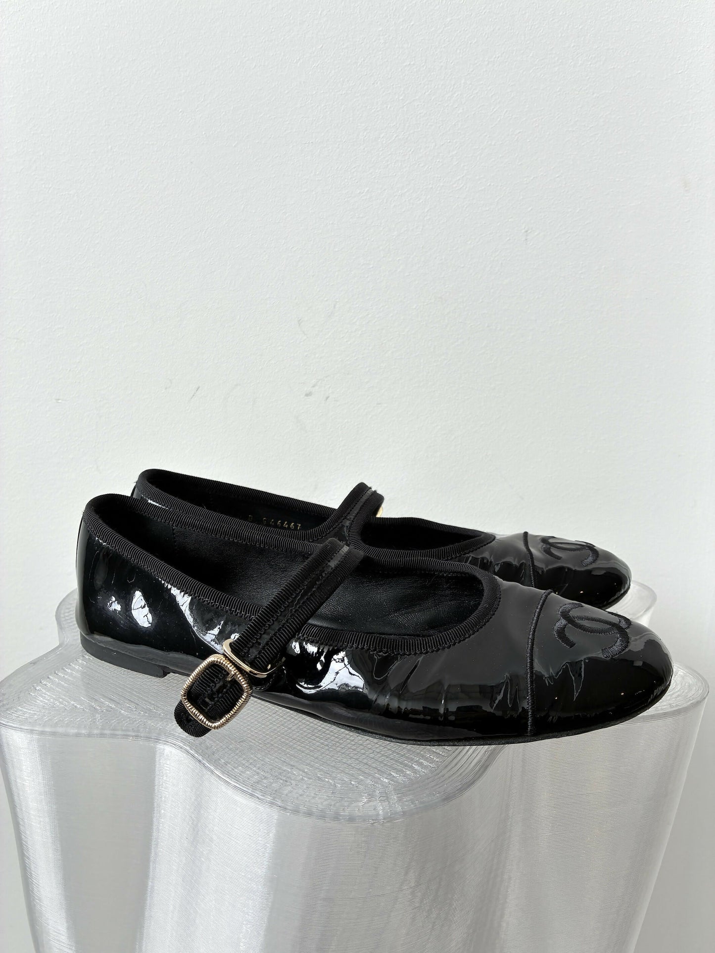 Chanel Patent Leather Ballet Flats Mary Jane