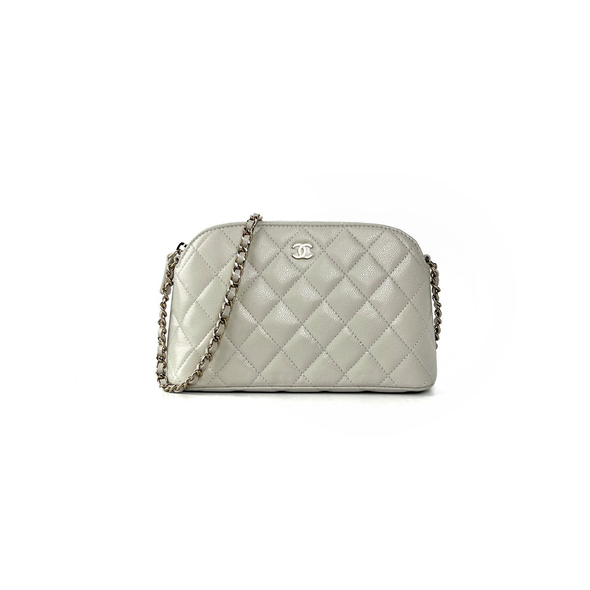 Chanel Caviar Mini Crossbody Grey 2024 - New