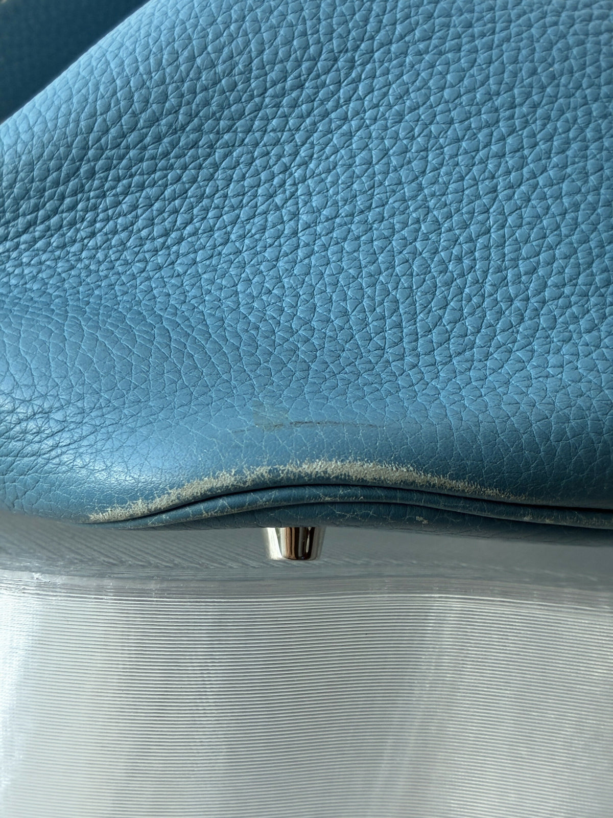 Hermès Picotin 22 MM, Blue Jean Taurillon Clemence Leather