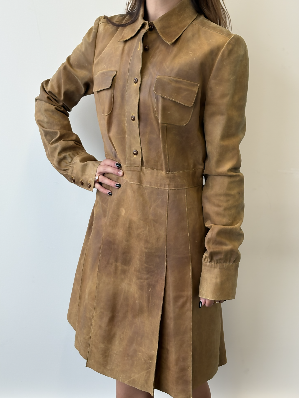 Vintage Prada Leather Dress