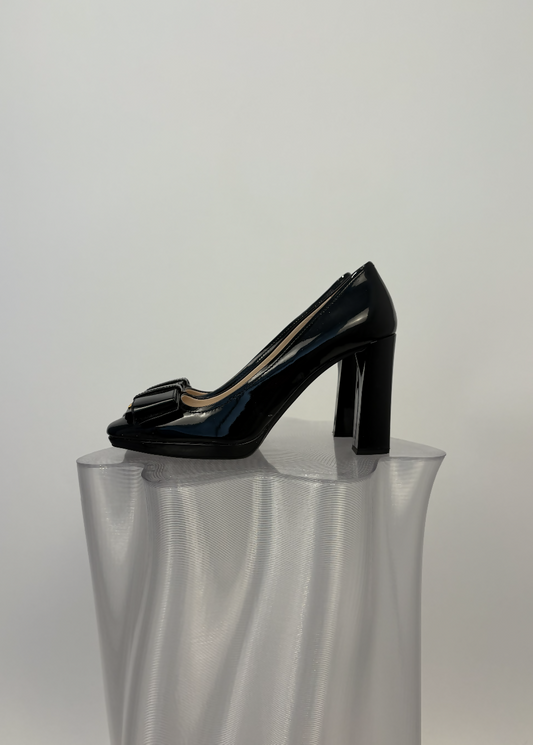 Prada Black Pumps with Bow