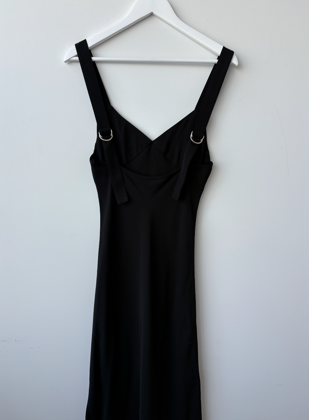 St Agni V Neck Dress with Belted Straps