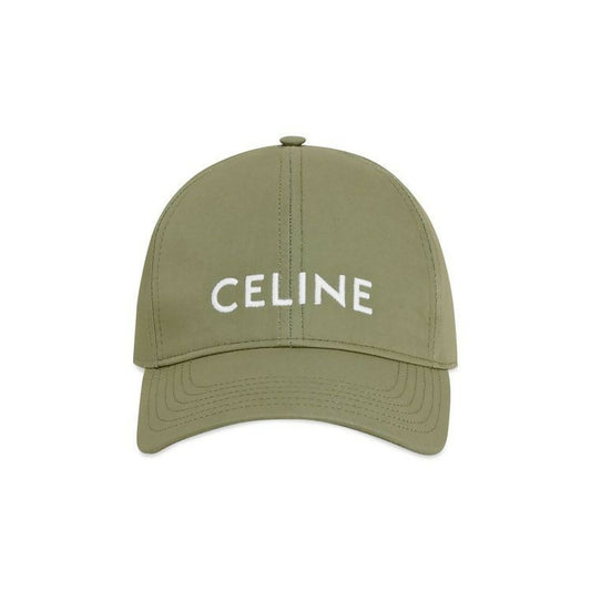 Celine Embroidered Baseball Cap – Green