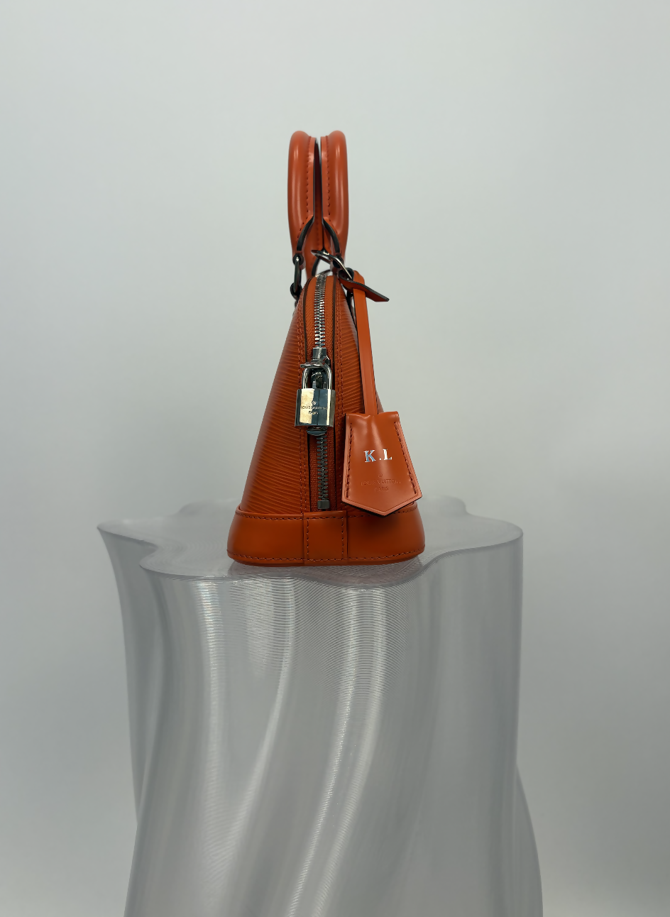 Louis Vuitton Alma BB in Orange Epi Leather - FULL SET