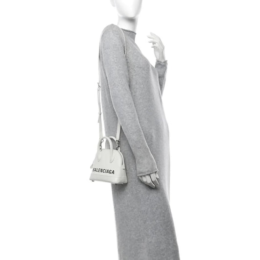 Balenciaga Ville White Top Handle Bag