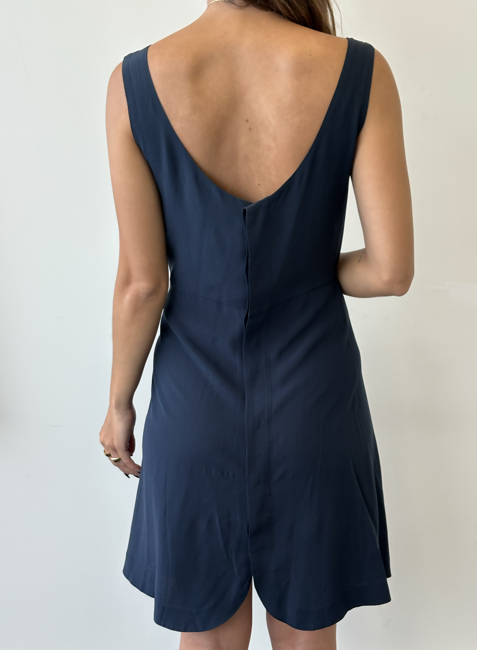 Miu Miu Navy Silk Dress