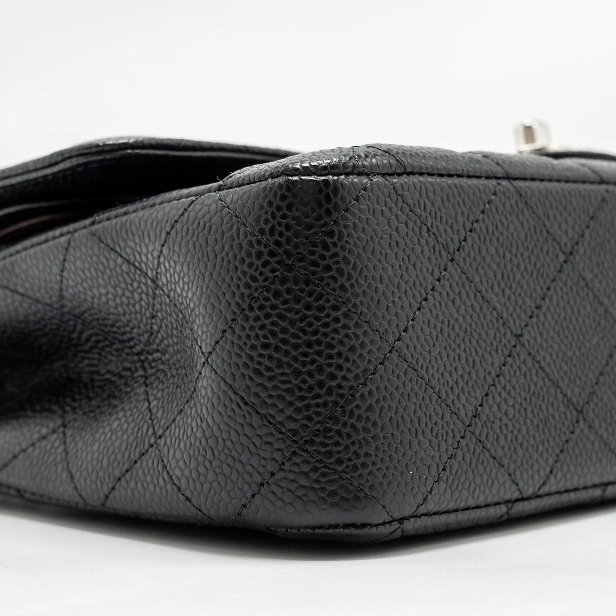 CHANEL Medium Classic Double Flap Bag Caviar Black