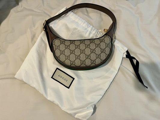 Gucci Ophidia Crescent Supreme Bag