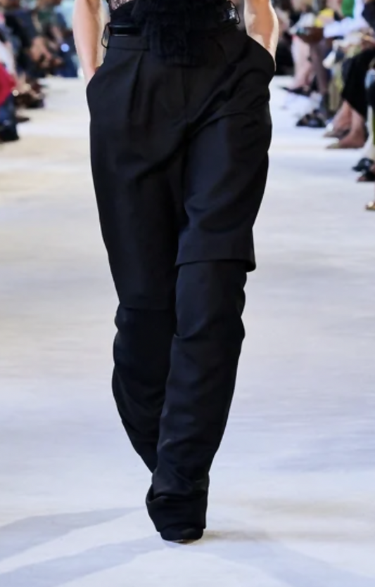 Alexandre Vauthier Couture Edit Boyfriend Pants in Black