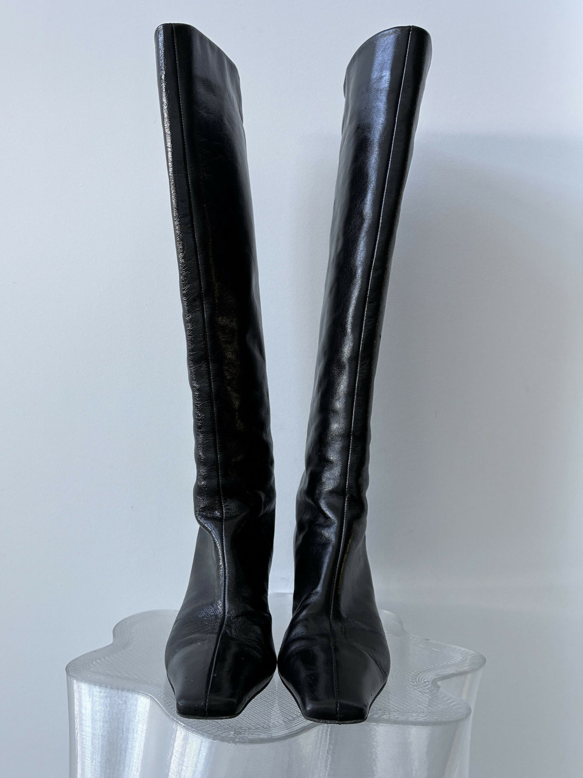 KHAITE Ona Knee-High Leather Boots - Full Set