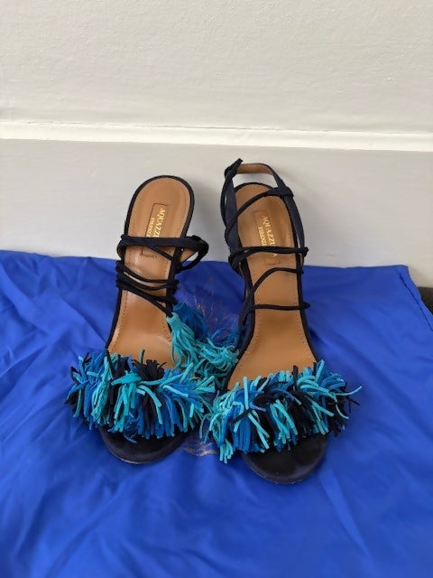 Aquazzura Wild Thing 105 Fringe Sandals