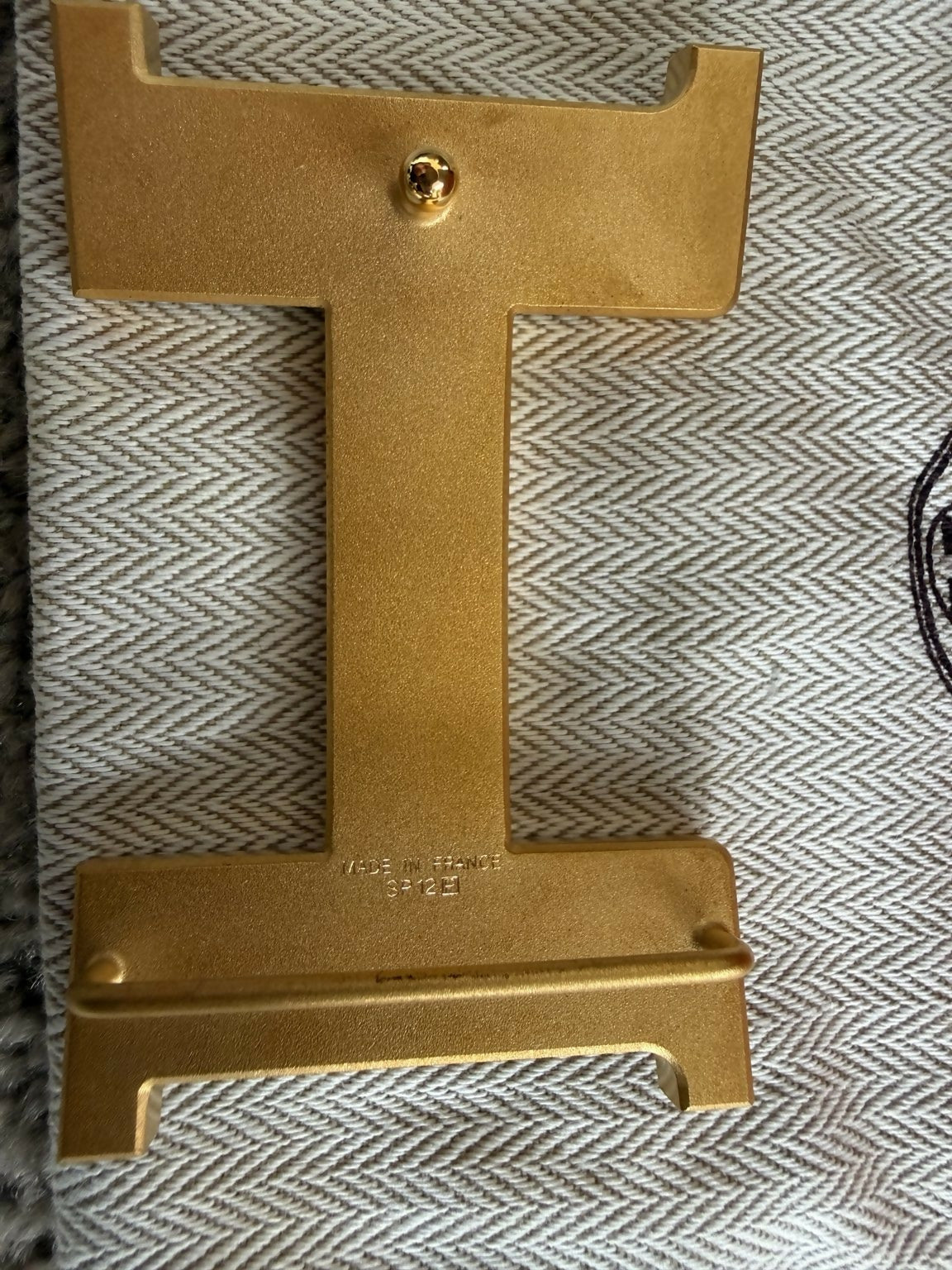 Hermès Constance 38mm Reversible Matte Gold Belt
