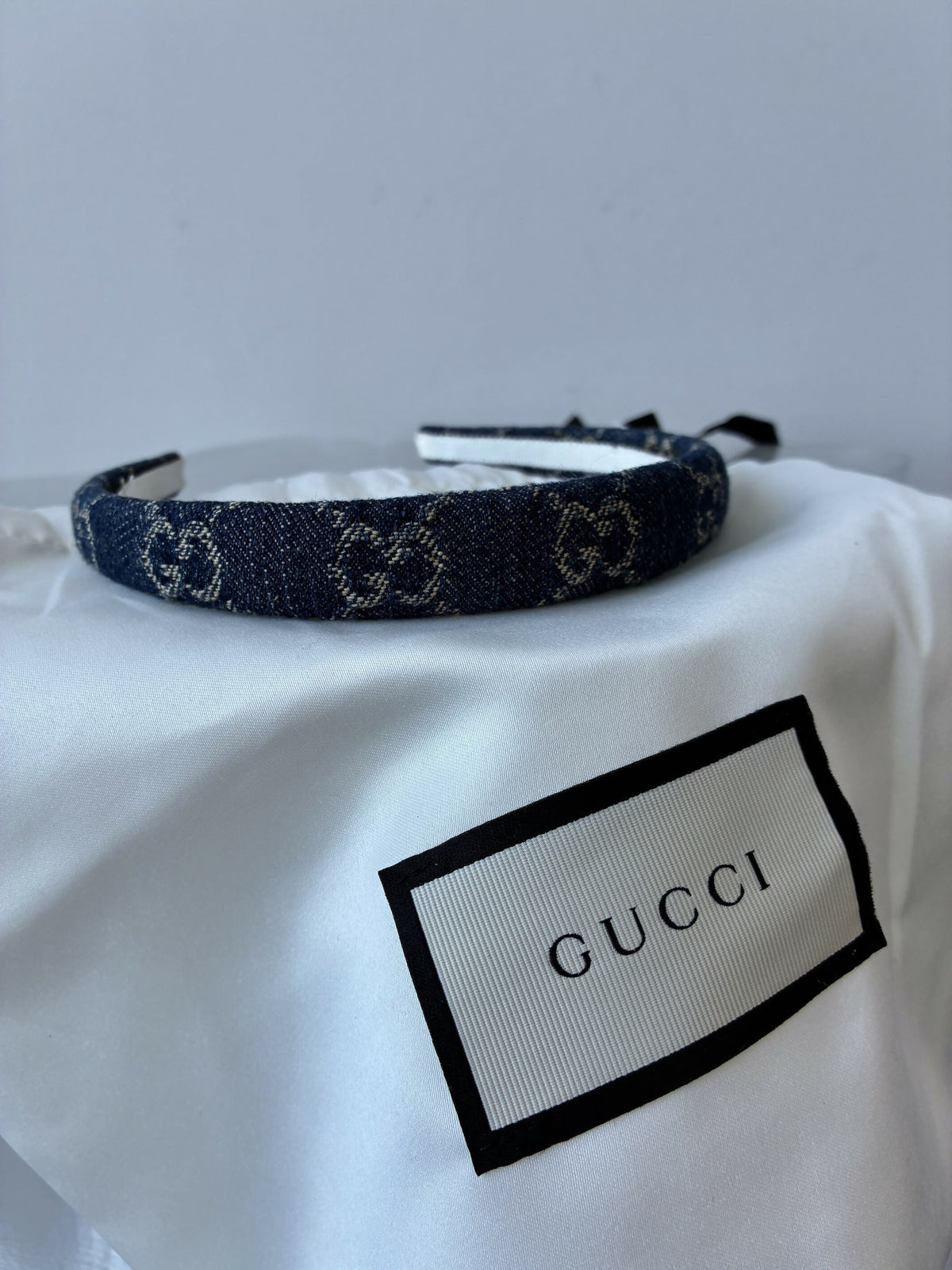 Gucci Denim GG Headband