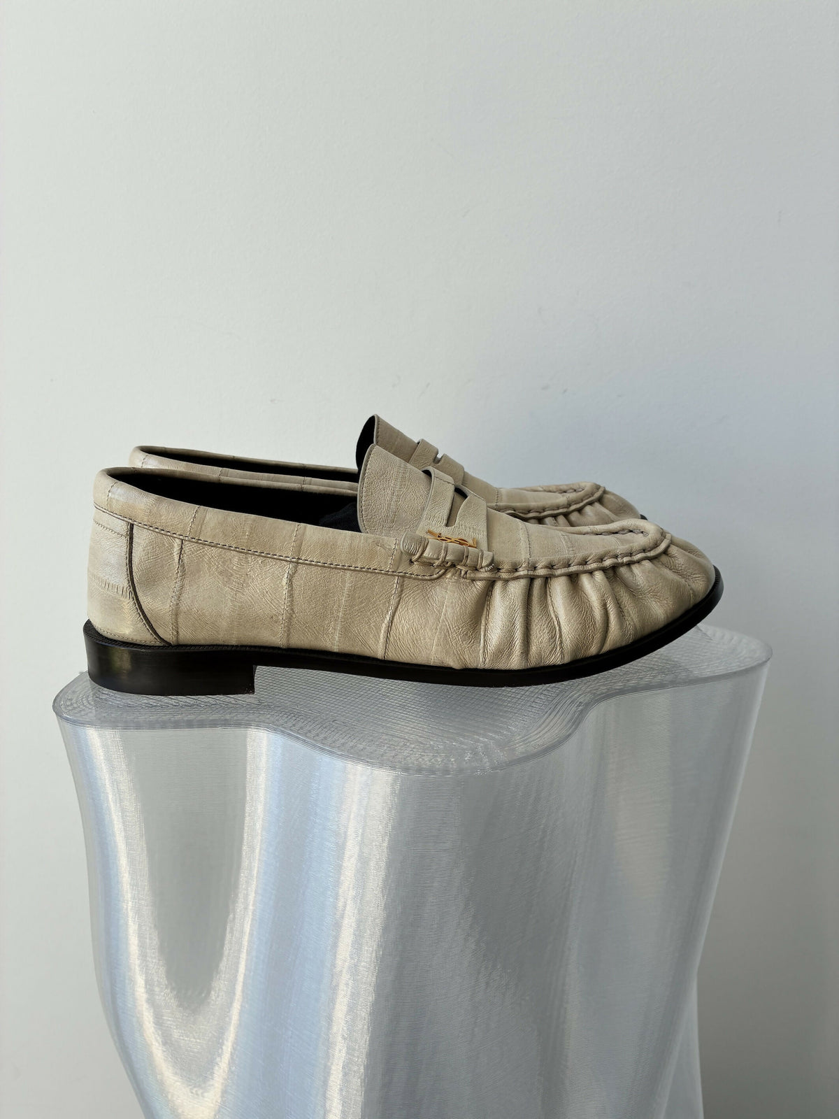 Saint Laurent Le Loafer Eel Leather Penny Loafers