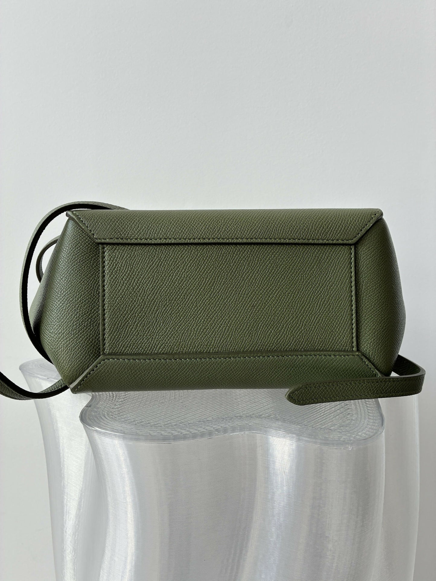 Celine Mini Belt Bag in Khaki Calfskin