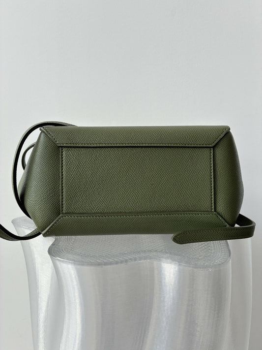 Celine Mini Belt Bag in Khaki Calfskin