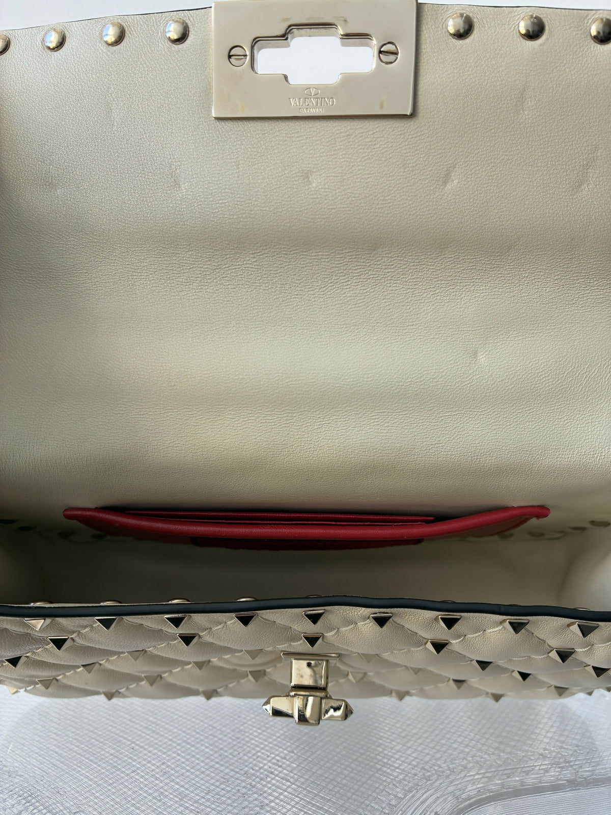 Valentino Garavani Quilted Nappa Rockstud Spike Shoulder Bag