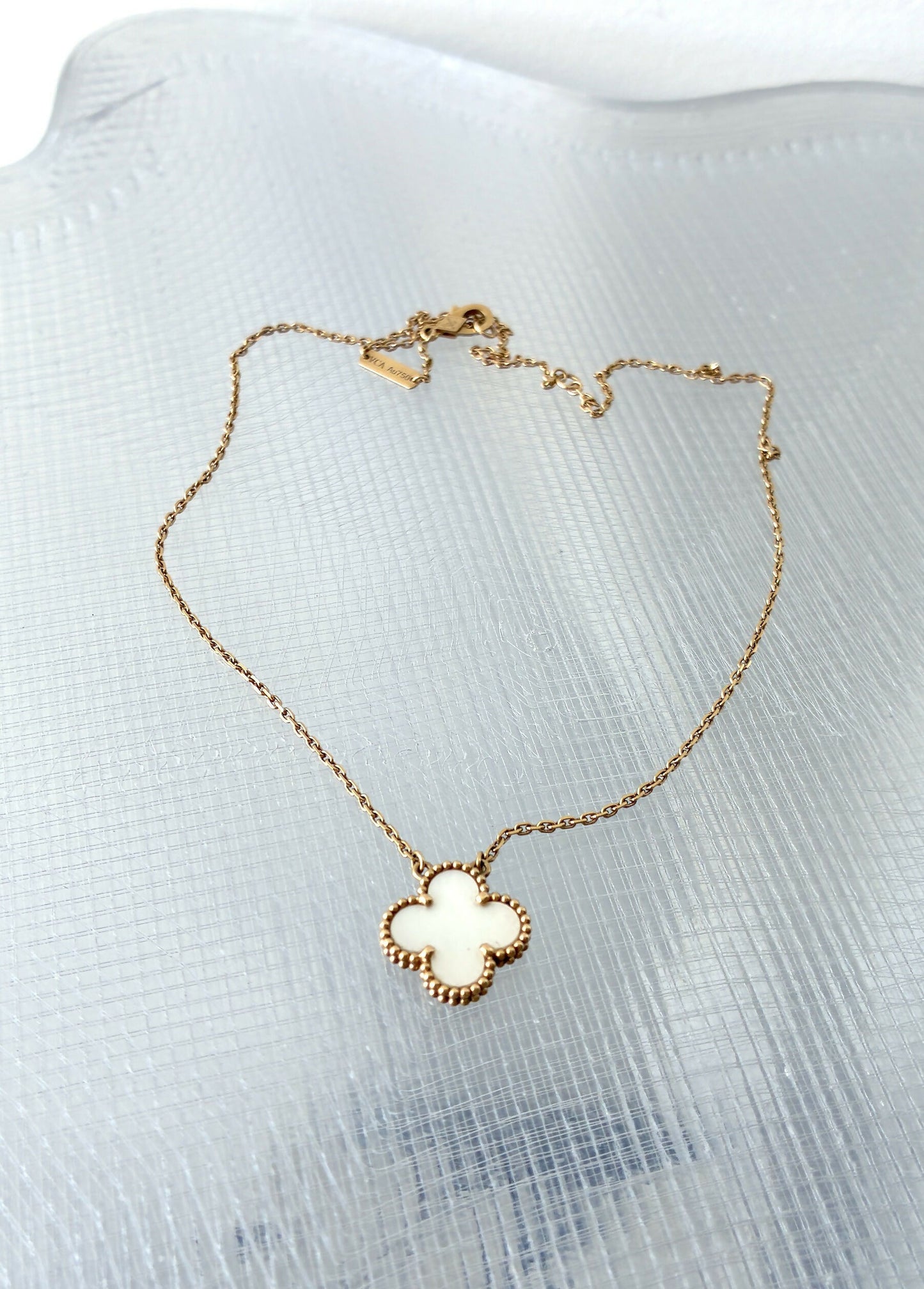 Van Cleef & Arpels Vintage Alhambra Pendant in Mother of Pearl