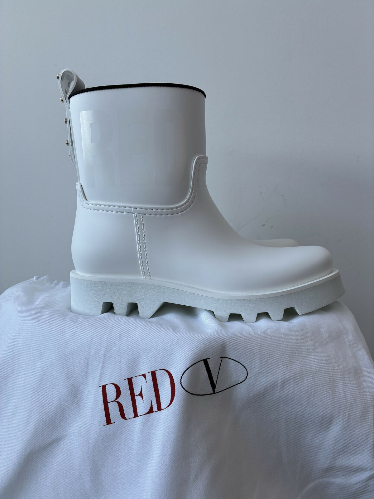 REDValentino Stud Detail Boots