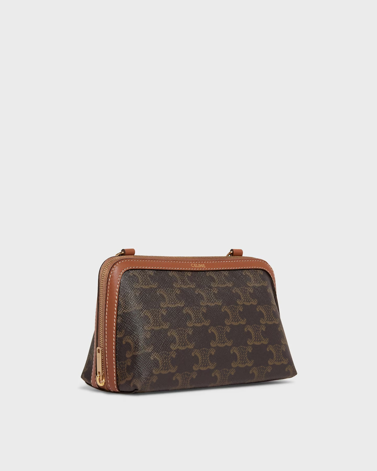 Celine Medium Chain Bag Triomphe Canvas Tan