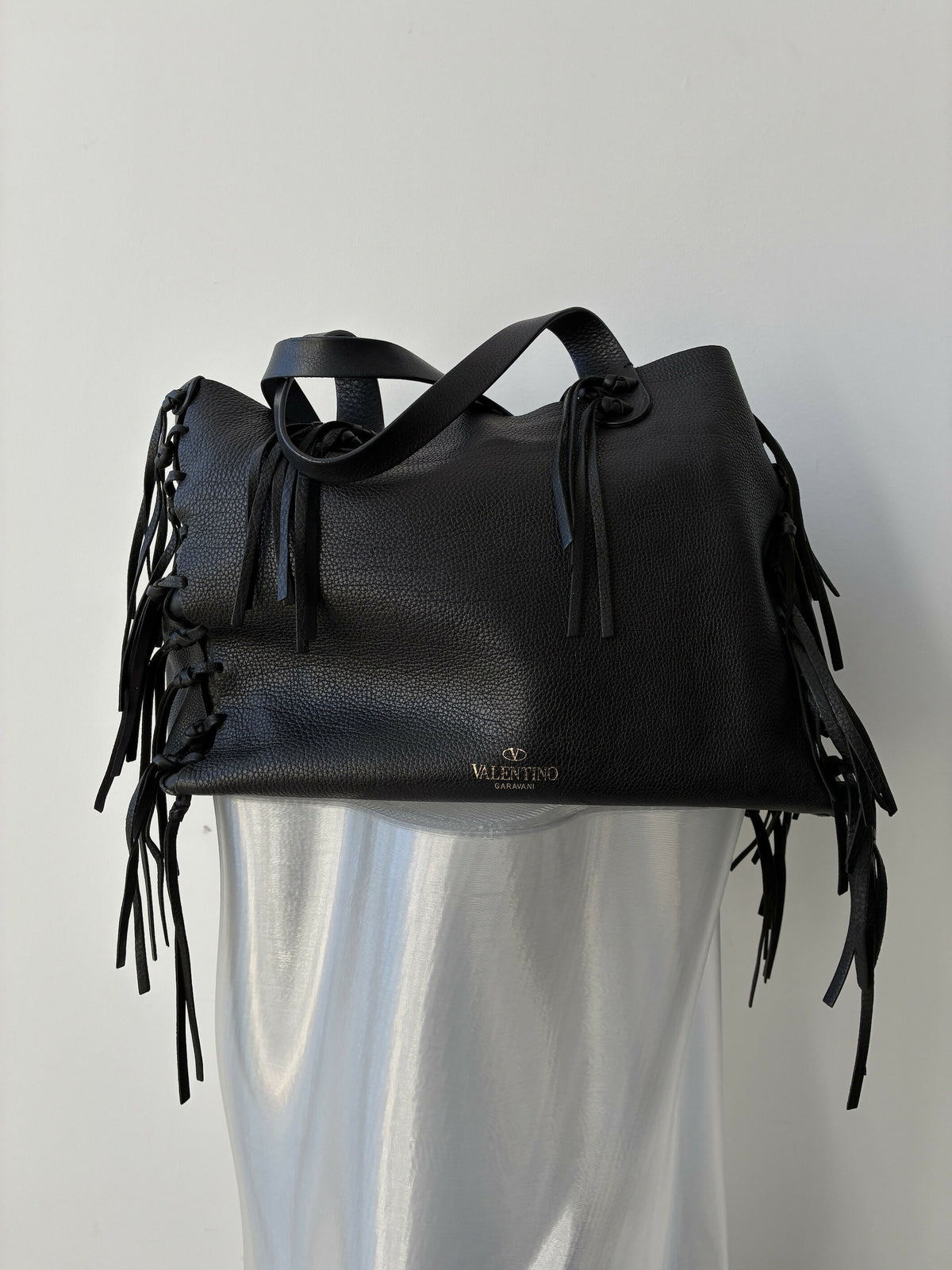 Valentino Garavani C-Rockee Fringe Tote Bag