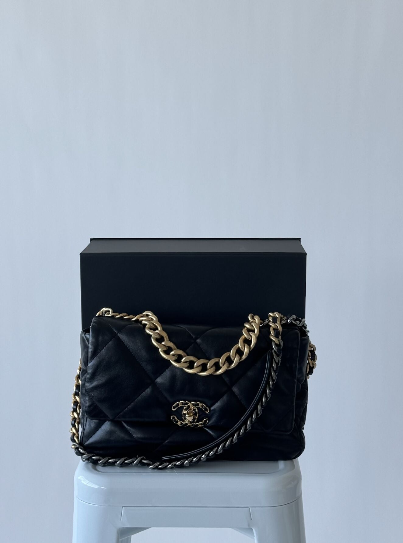 Leather Chanel 19 Bag Price Australia CHANEL Classic 19 Flap Bag
