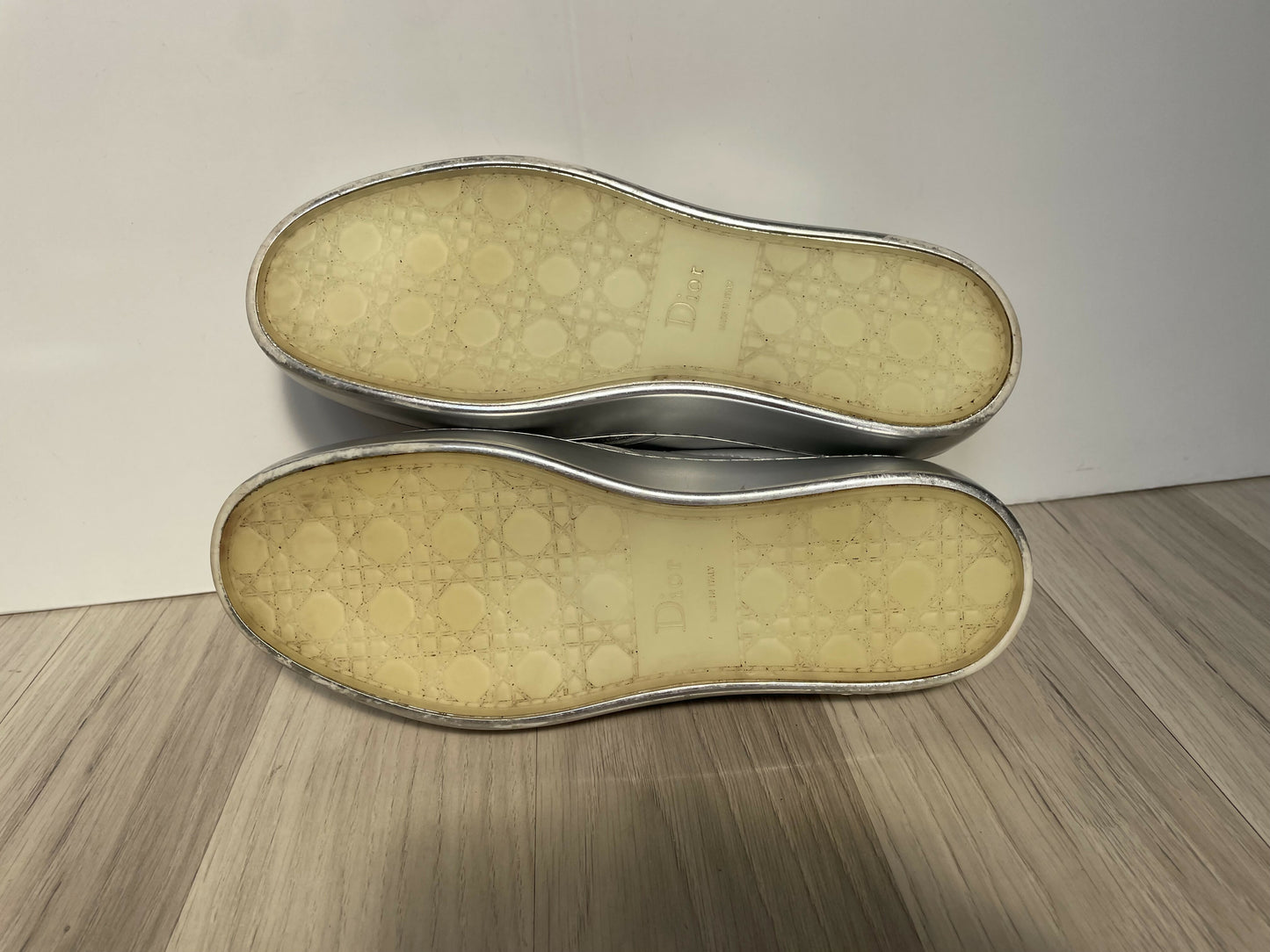 Dior leather slip on sneakers