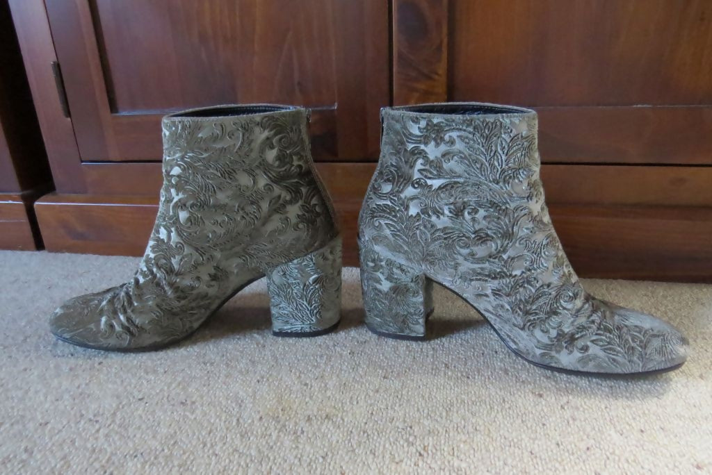 Stuart Weitzman Velvet Ankle Boot