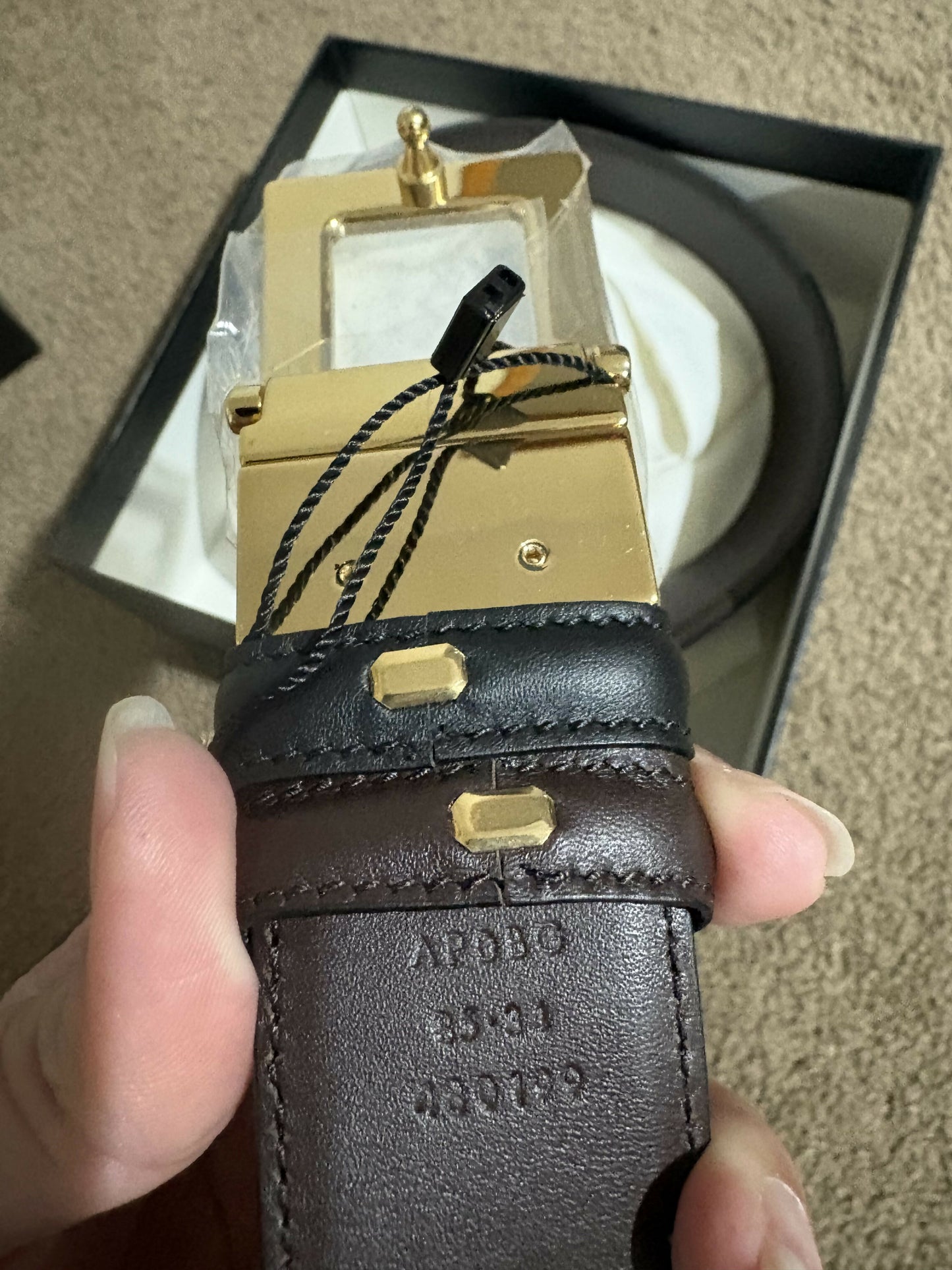 Gucci reversible men’s belt brown and black